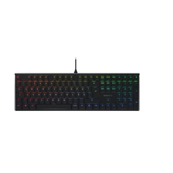 CHERRY Keyboard MX 10.0N RGB [DE] black MX LOW PROFILE RGB SPEED Schalter