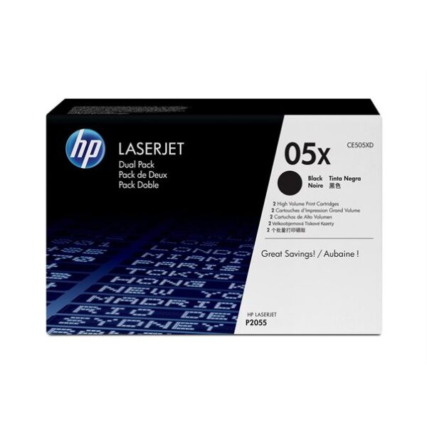 Toner HP LaserJet P2055D black CE505XD